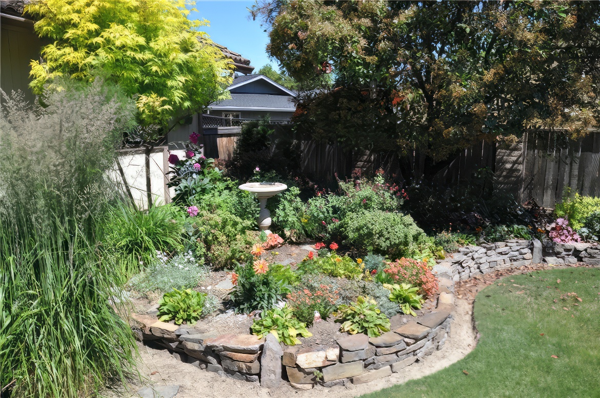 Curved Wall Raised Planter