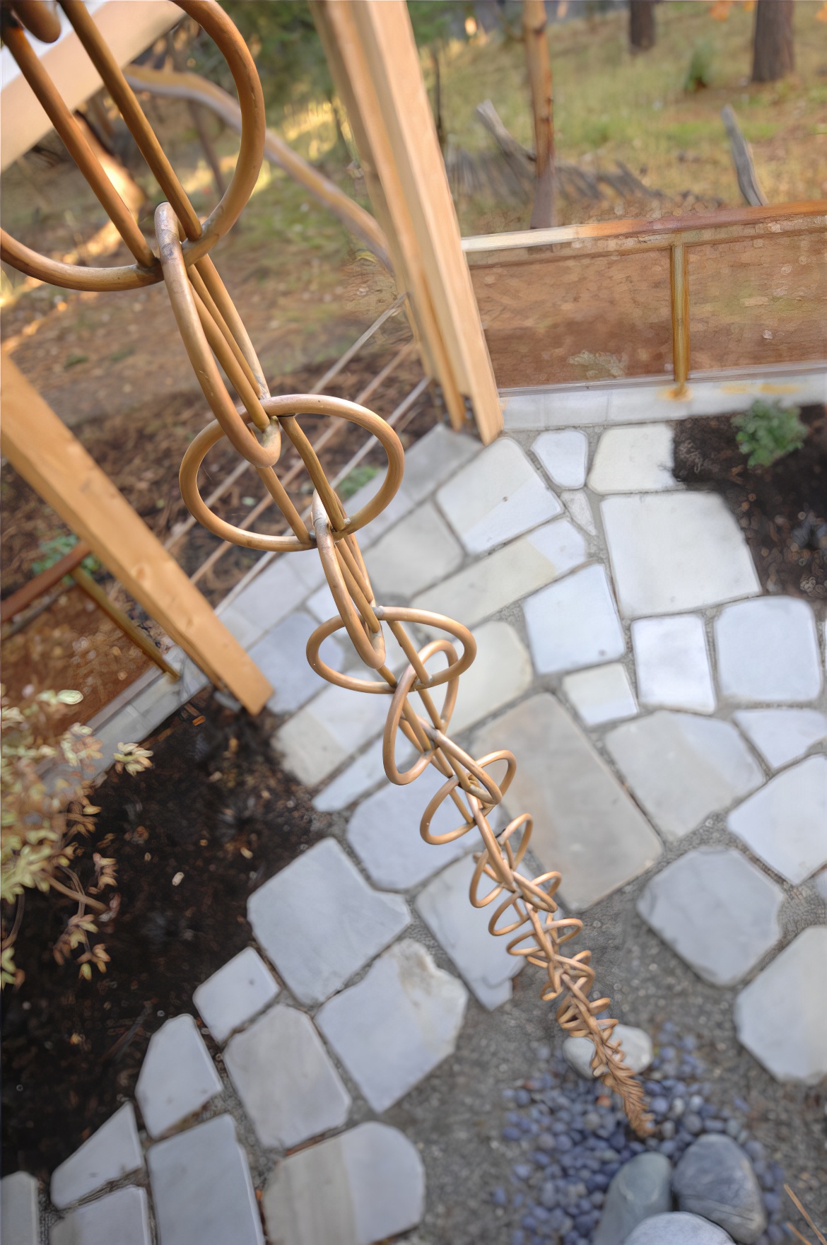 Rain Chain Looking Down