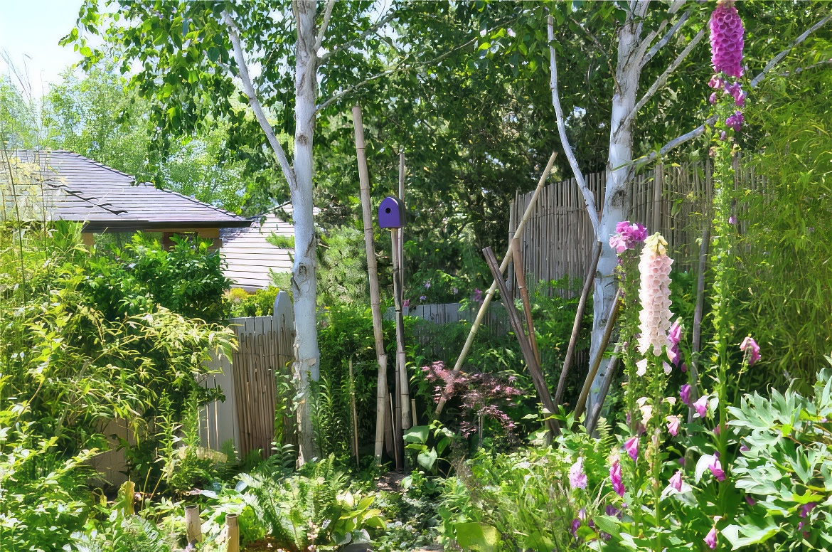 Purple Bird House