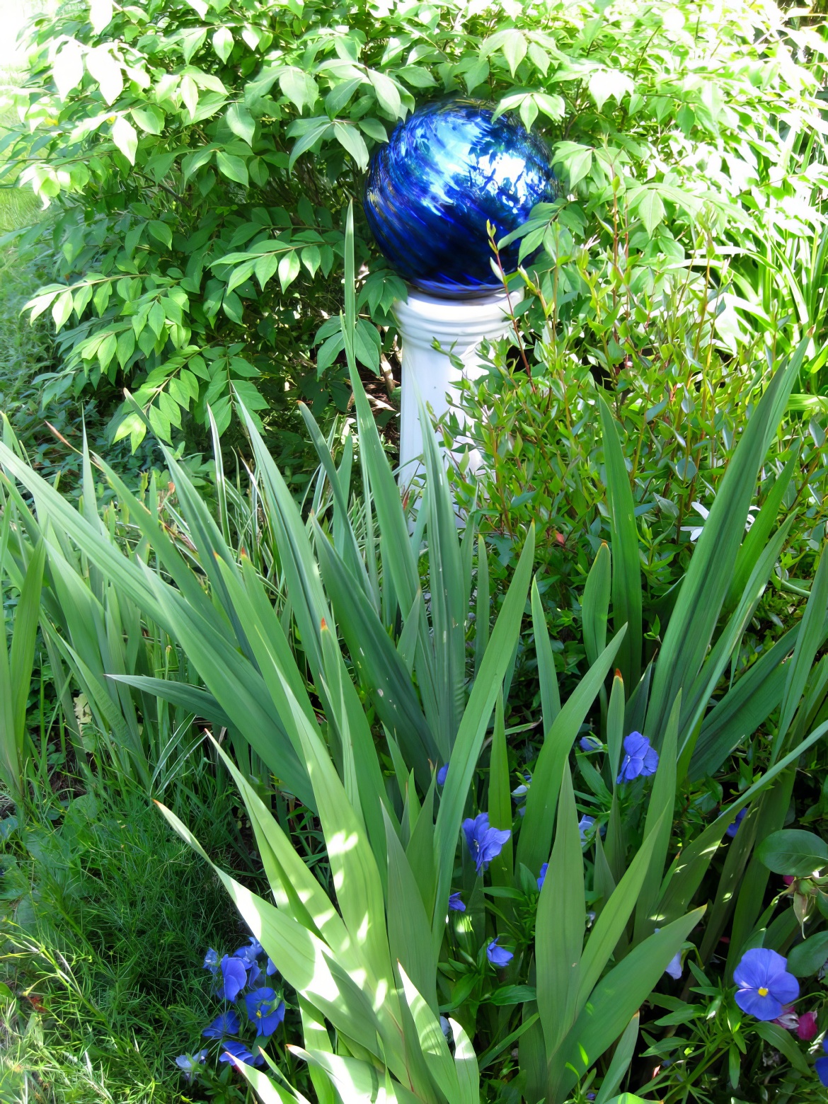 Blue Mirrored Ball